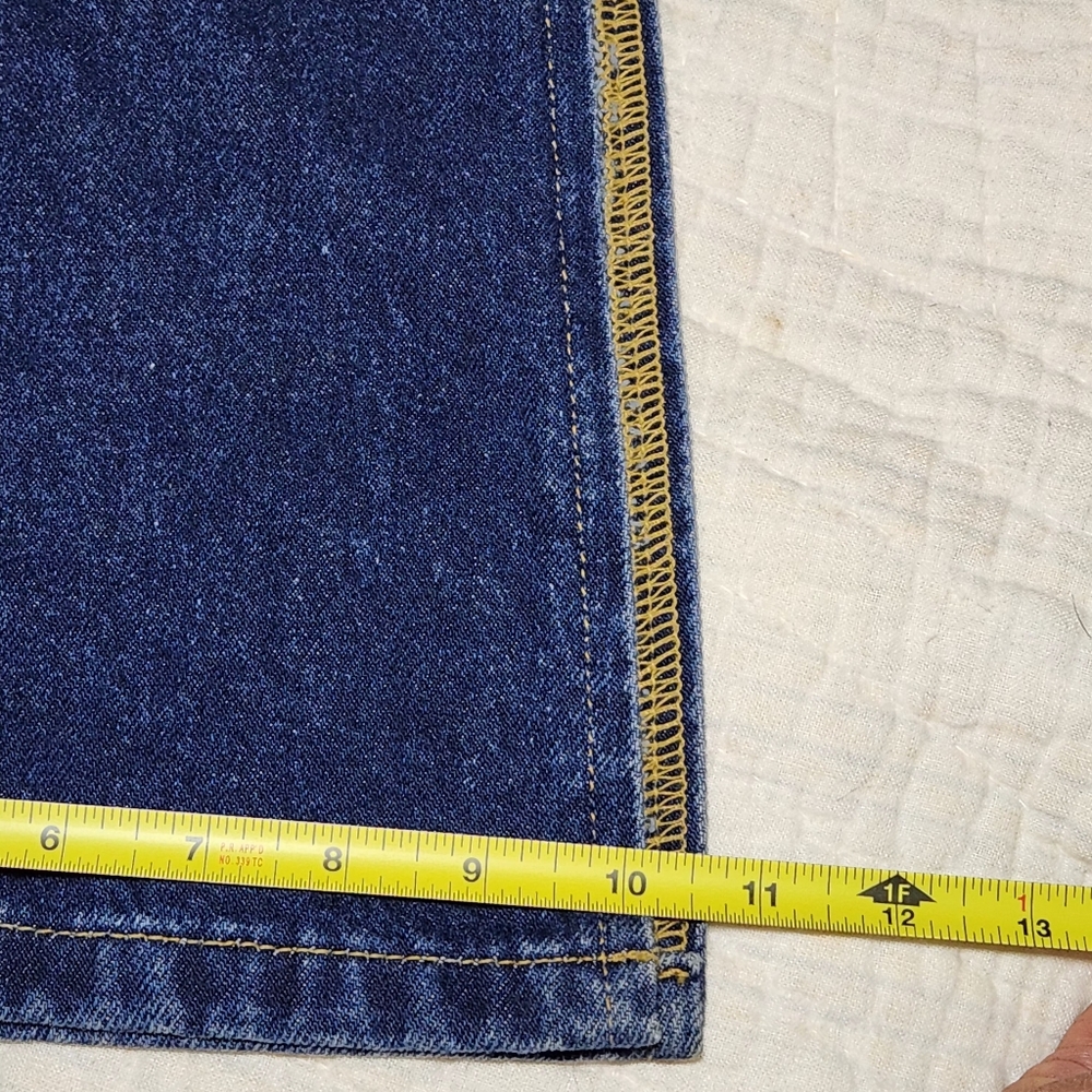 Vtg Tommy Hilfiger Jeans Sz 5 Split Flare Bell Bottom Medium Wash Mid Rise Y2K - Picture 11 of 14